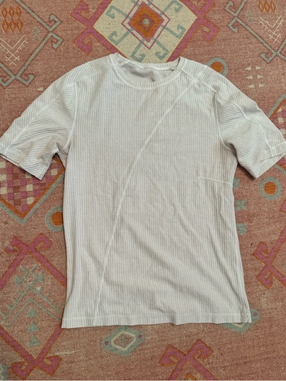 Lululemon Asymmetrical Ribbed Cotton T-Shirt /